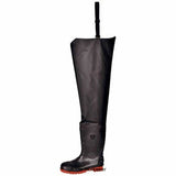 Waist Height Safety Wellington Waders Steel Toe Cap  S5 Portwest FW71 Wellingtons Active-Workwear Portwest Waist Height Safety Waders Steel Toe Cap S5 - FW71 Waist height wader. Lightweight and versatile product with protective steel toecap and midsole. Waterproof, antistatic and superb slip resistance. Features CE certified Protective steel toecap Steel midsole 