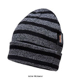 Portwest Warm Insulatex Knit Hat Striped - B024 - Hats Caps & Gloves - Portwest