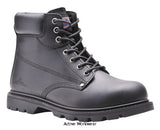 Welted safety boot steel toe cap and midsole portwest work boot sbp - fw16