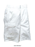 White painter/decorators work shorts elasticated waist portwest s791 shorts & pirate trousers active-workwear