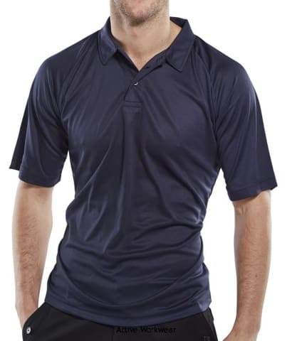 Wicking Moisture Absorbing Work Polo Shirt Navy - Beeswift Bcpks Shirts Polos & T-Shirts Active-Workwear 150gsm Polyester , Wicking treatment , Moisture absorbing , Anti-Perspiring POLO SHIRT