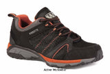 Worksite black/orange mesh safety trainer shoe steel toe & midsole. -ss 607 sm trainers active-workwear