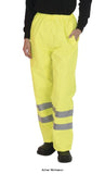 Yoko hi-vis waterproof contractor trousers-hvs461 hi vis waterproofs active-workwear